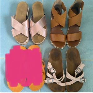Boho shoe lot dressy sandals leather sandals 7